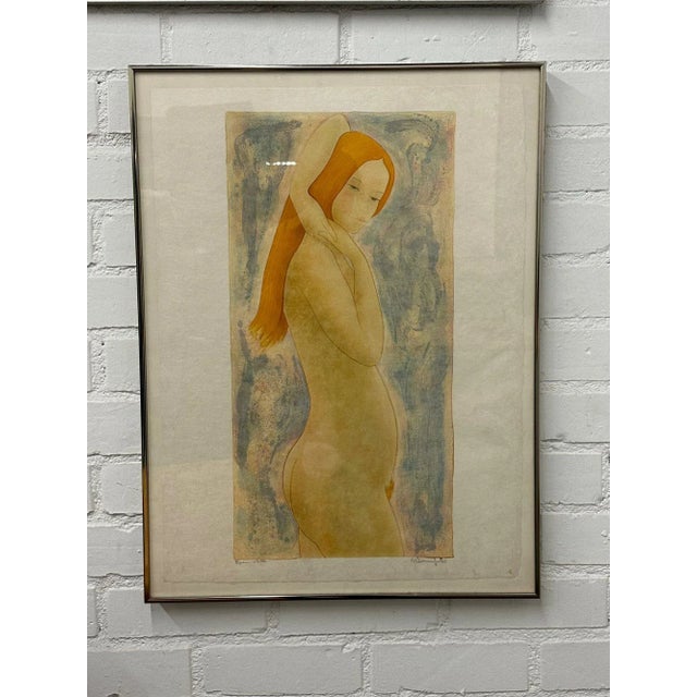 1970s 1970s Modern Nude Signed Lithograph For Sale - Image 5 of 8