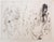 Etching and drypoint on paper. Natural scene with grass, trees and animals. Signed in plate. This piece is attributed to...