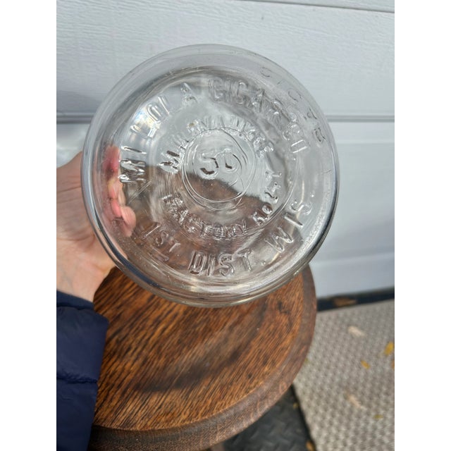 Mid 20th Century Glass “Mi Lola” Cigar Jar For Sale - Image 9 of 9