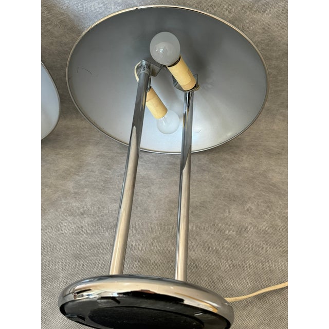 Space Age Chrome Table Lamps by Robert Sonneman for Ikea, 1990s, Set of 2 For Sale - Image 10 of 14