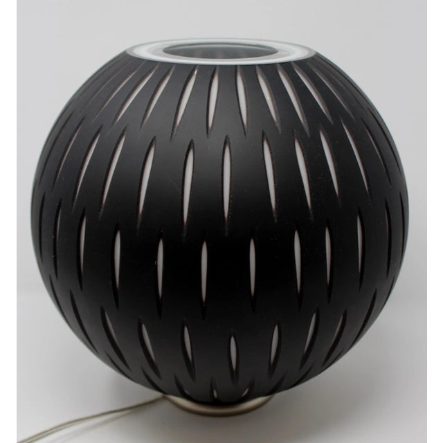 Formia Murano Formia Vivarini Murano Glass Table Lamp For Sale - Image 4 of 5