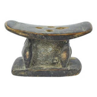 Early 20th Century Old Akan Chief's Mini Stool Côte d'Ivoire For Sale