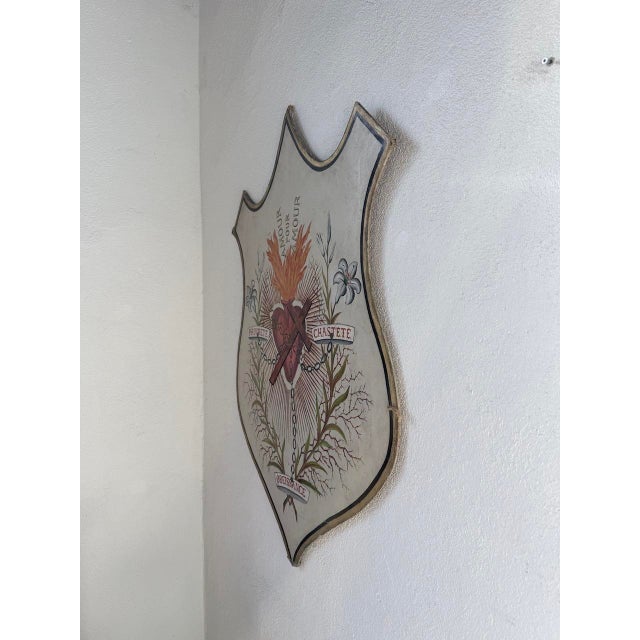 Large Sacred Heart Church Coat of Arms, 1960s For Sale - Image 17 of 18