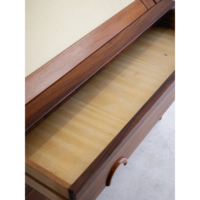 Wood Mid Century Rosewood Secretary Desk For Sale - Image 7 of 12