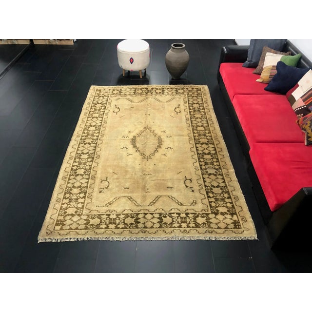 1960s Handmade wool and cotton rug in Turkish Anatolian Carpet, Vintage Area Rug, Turkish Vintage Anatolian Rug, Handmade...