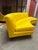Textile Pair of Jonathan Adler Curved Arc Banquette Sectional — Custom Yellow Upholstery — Mid-Century Revival For Sale - Image 7 of 16