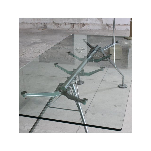 Crystal Nomos Table by Norman Foster for Tecno, Italy, 1989 For Sale - Image 13 of 18