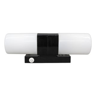 Mid-Century Modernn Bakelite and Opaline Glass Wall Light, 1960s For Sale