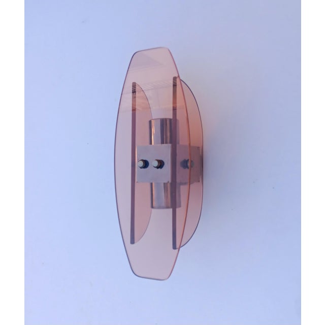 Vintage Glass Wall Sconce, 1970s For Sale - Image 6 of 6