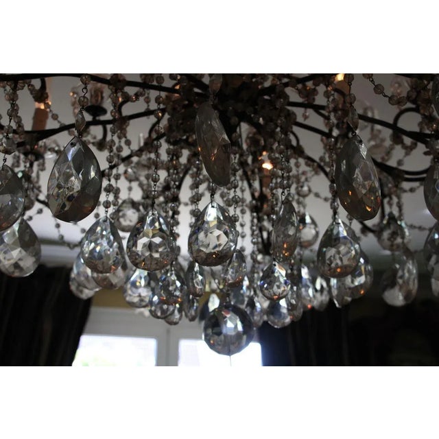 19th Century Italian Neoclassical Giltwood and Crystal Chandelier For Sale - Image 18 of 18