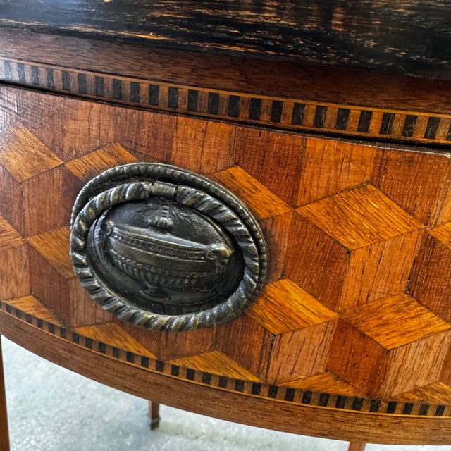 Louis XVI Style Marquetry Game Table, 1900s For Sale - Image 3 of 18