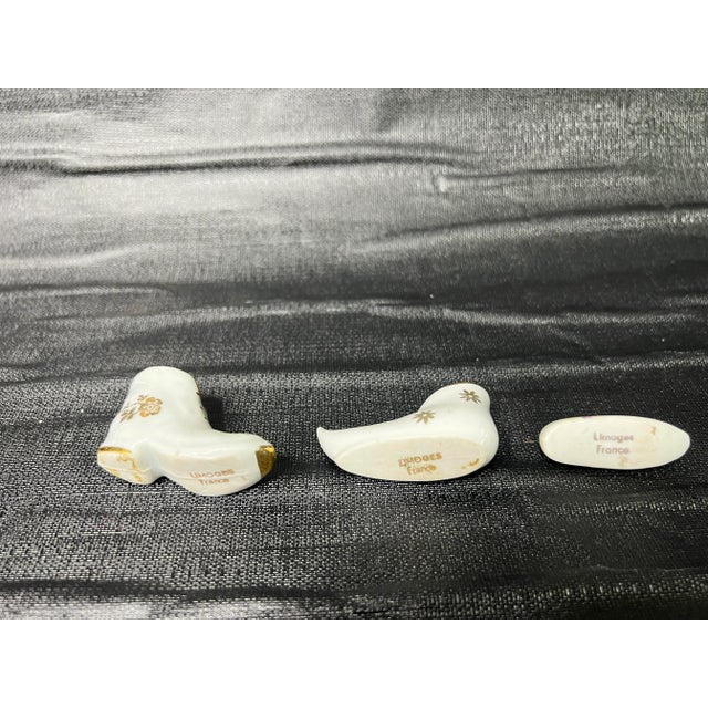 Brown Mid 20th Century Wood Glass Trinket Display Shadowbox Personal Collection Miniature Display and Limoges - 35 Pieces For Sale - Image 8 of 12