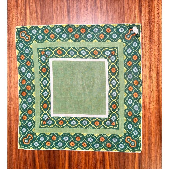 Vintage Set of 5 Women’s Floral Handkerchiefs For Sale - Image 9 of 11