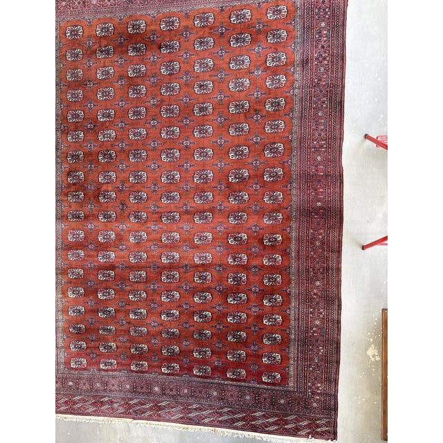 Vintage Handwoven Bokhara Wool Rug, Turkmenistan, 1960s For Sale - Image 4 of 18