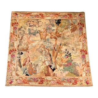 Late 19th Century French Des Bois Tapestry- 6 X 6' For Sale