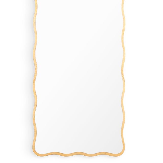 Candice Wavy Scalloped Dressing Room Mirror For Sale - Image 4 of 6