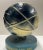 Official souvenir of the 1964-65 New York World's Fair. Unisphere bobble head on stand with spring inside. Blue and white...