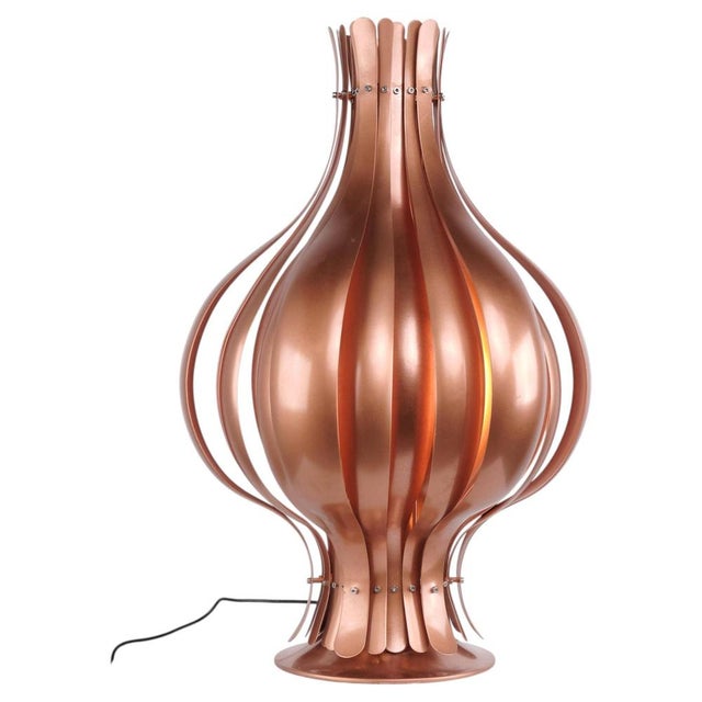 Onion Copper Table Lamp by Verner Panton, 1970s For Sale - Image 10 of 10