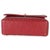 2010s Red Chevron Calfskin Top Handle Flap Bag For Sale - Image 5 of 9