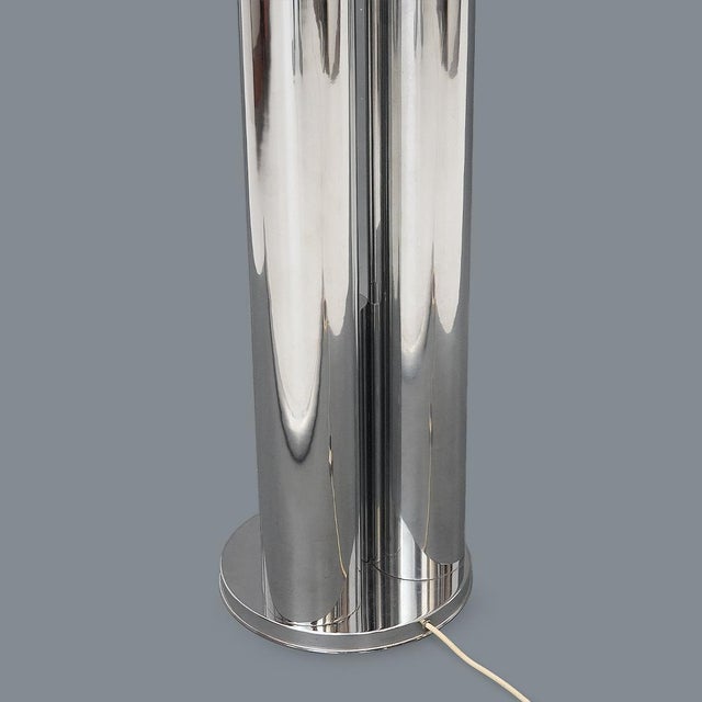 Floor Lamp in Chromed Metal and Glass, 1970s For Sale - Image 10 of 14