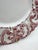 Vintage Pink and White Hand Painted Reticulated Platter - Made in Portugal For Sale In New York - Image 6 of 10