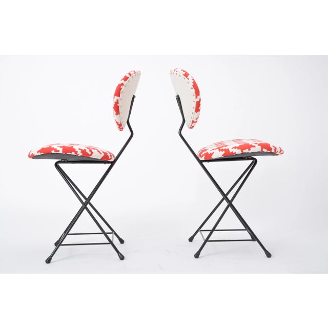 Metal Set of Vintage Dutch Model F & T Dining Chairs by Rob Parry, 1950s For Sale - Image 7 of 9