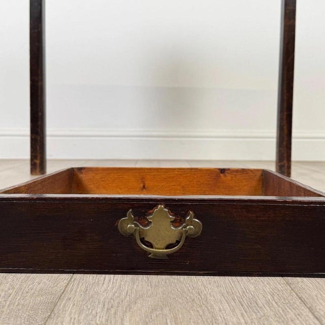 Antique English Oak Writing Table, 1700s For Sale - Image 11 of 12