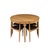 Dining Set in the Manner of Hans Olsen, Danish Design, 1950s, Set of 5 For Sale - Image 17 of 17
