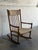 Beige In Style of Hans Wegner Teak High Back Rocking Armchair Danish Vintage 1960s For Sale - Image 8 of 13