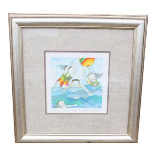 Vintage Graciela Rodo Boulanger Original Hand-Pulled and Signed Lithograph - August For Sale