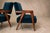 Brazilian Modern Armchairs in Imbuia Wood and Deep Petrol-Blue Mohair, Brazil, 1950s For Sale - Image 11 of 18