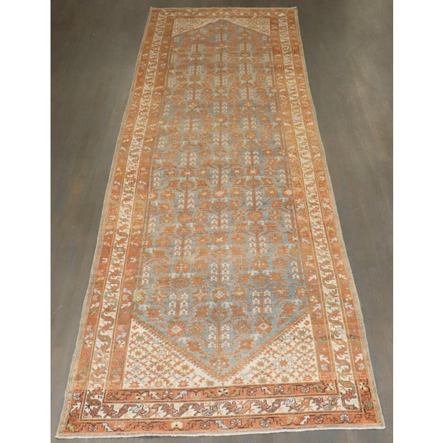 Early 20th Century Persian Malayer Corridor Size Rug