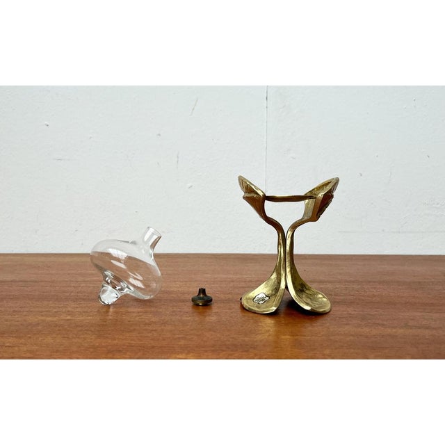 Mid-Century German Bronze Ornamental Oil Lamp from Gilde, 1960s For Sale - Image 8 of 15