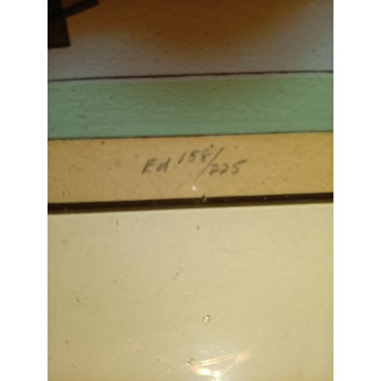 Mid-Century Modern Will Barnett Signed Serigraph Reflections 168/225 - 1971 For Sale - Image 3 of 4