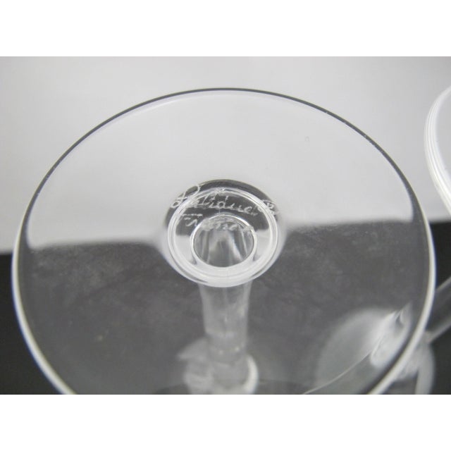 Lalique France Crystal Ange Angel Wing Fluted Champagne Glass Set of 4 For Sale - Image 14 of 14