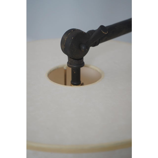 1980s 1980s Baker Wrought Iron Industrial Middletown Floor Lamp For Sale - Image 5 of 11