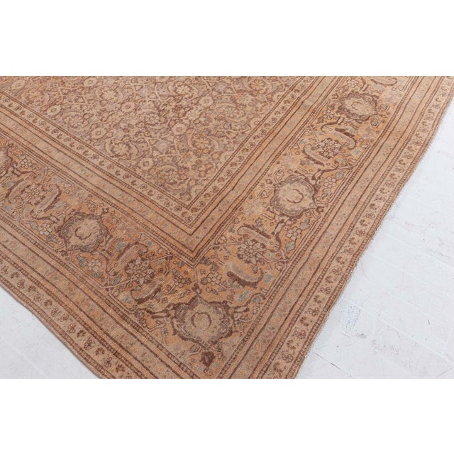 Persian Fine 1920s Persian Handmade Wool Tabriz For Sale - Image 3 of 6
