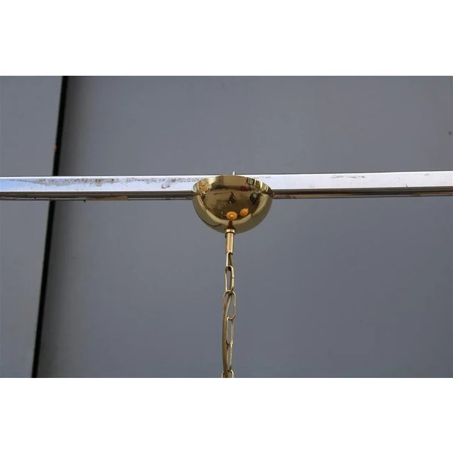 Bamboo and Brass Pendant Lamps, 1950s, Set of 2 For Sale - Image 12 of 13