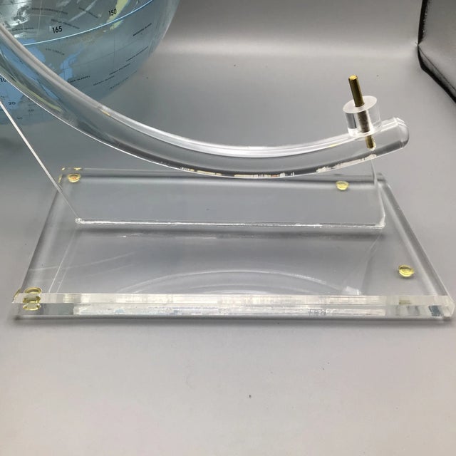 Mid-Century Modern Trippensee Planetarium Acrylic Spectrum Globe on Stand For Sale - Image 11 of 13