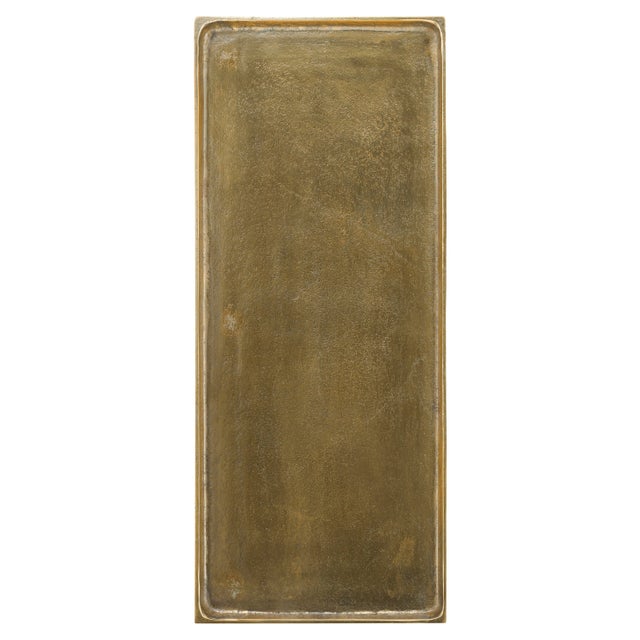 Currey & Company Currey & Company Boyles Brass Side Table For Sale - Image 4 of 5