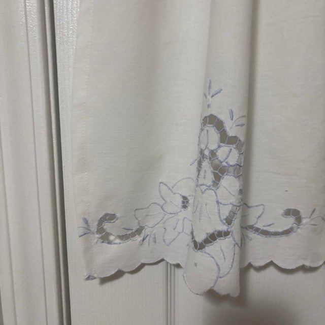 Upcycled Cafe Curtains Set of 3 Pieces Handmade New For Sale - Image 4 of 10