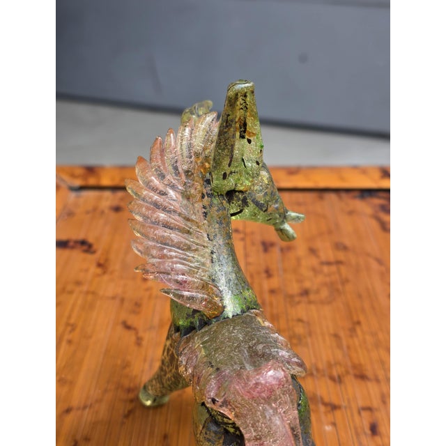 Pulegoso Murano Glass Sculpture of Donkey, 1930 For Sale - Image 6 of 8