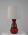 Mid 20th Century German Red Fat Lava Glazed Ceramic Table Lamp For Sale - Image 11 of 12