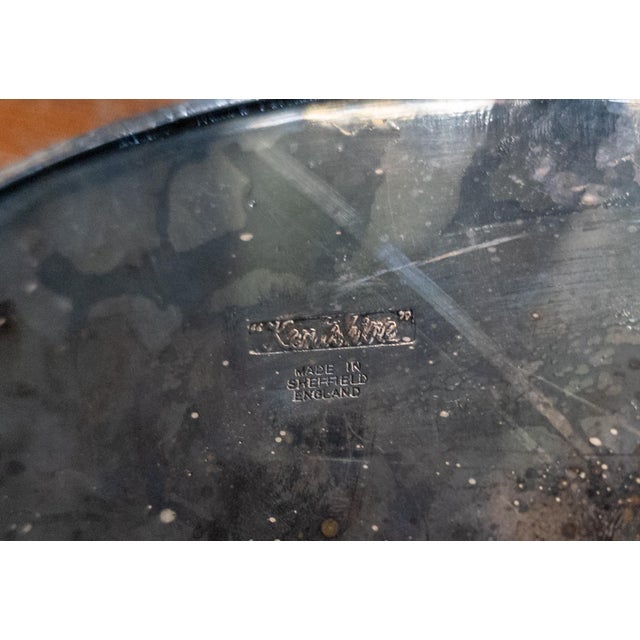 20th Century English Victorian Style Silverplate Drinks Tray With Gallery For Sale - Image 13 of 13