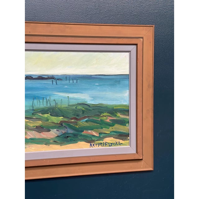 Kersti Flyckt, Coastal Landscape, 1950s, Oil on Canvas, Framed For Sale - Image 5 of 18