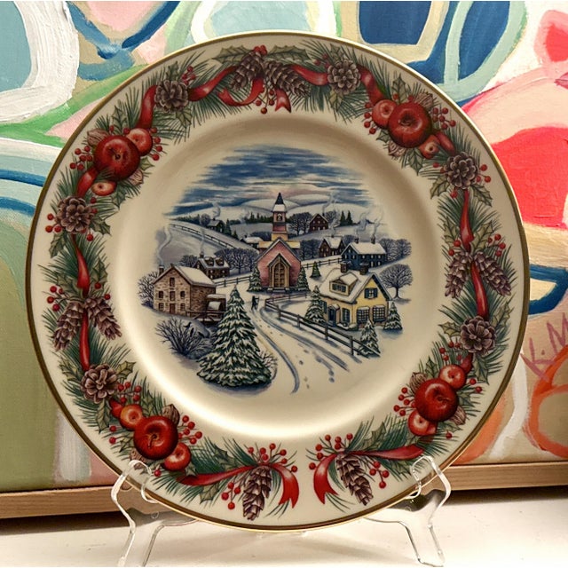 Lenox Holiday Village Collector Plate For Sale - Image 12 of 12