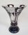 Bohemian Crystal Glass Vase For Sale - Image 5 of 5