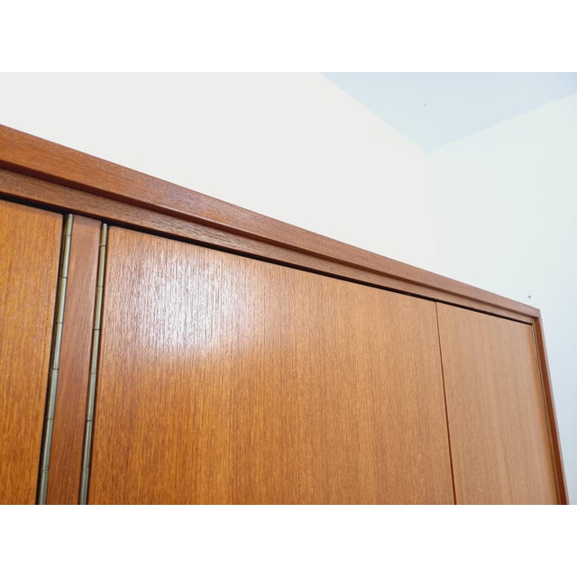 Mid-Century Scandinavian-Style Teak Wardrobe, 1960s For Sale - Image 4 of 16