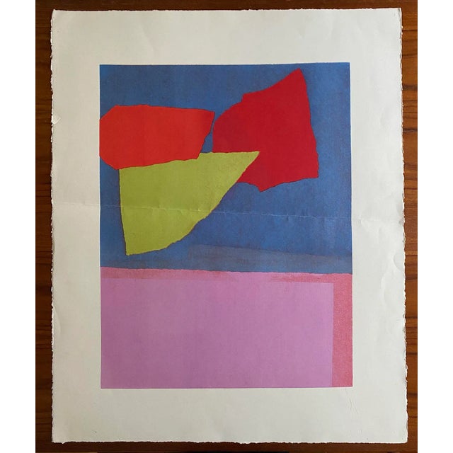 Original monoprint by Patricia Monson (1941-2019) (MFA, Tufts University, 1987 / Certificate School of the Museum of Fine...