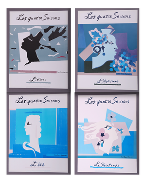 The Four Seasons Posters from Yves Saint Laurent 1983, Set of 4